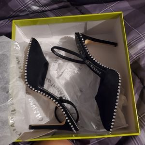 Black Heels with Jewel Lining.